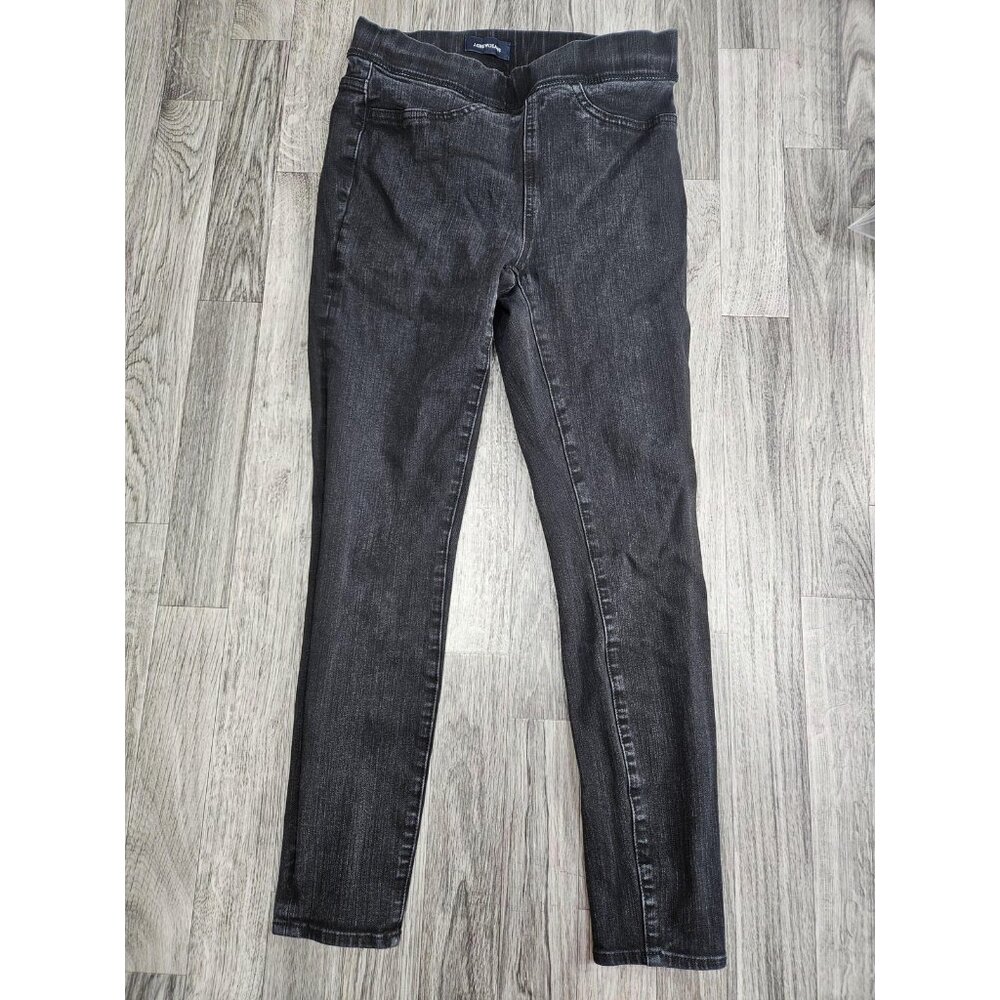J Crew Jeans Womens 27 Black Pull-On Toothpick Skinny Stretch Denim Pants Modern